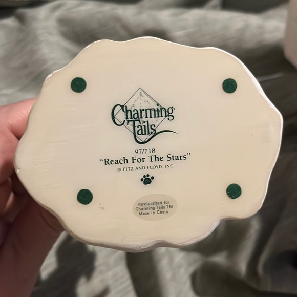 Fitz and Floyd Reach for the Stars Charming Tails item 97/718 Moon with mouse - Picture 4 of 6